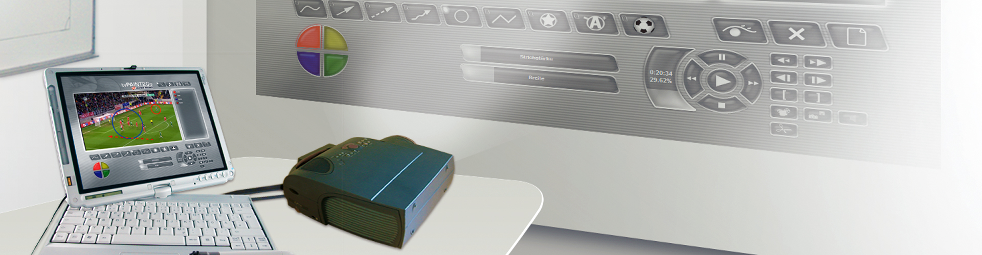 Themed banner image which is based on the page context
